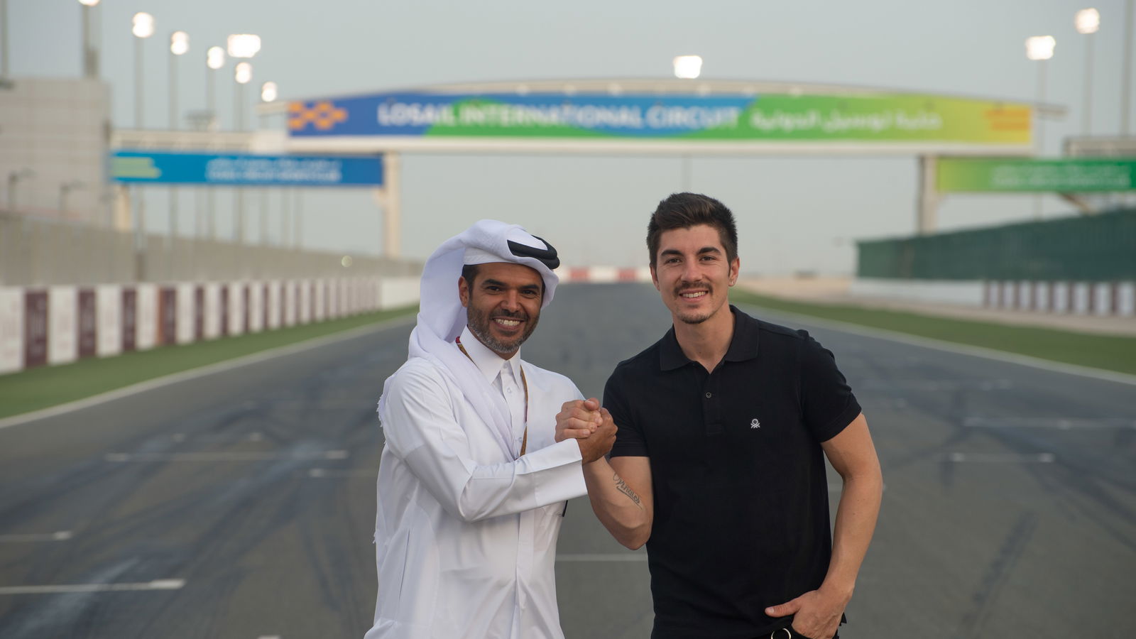 Vinales supports young Qatari riders